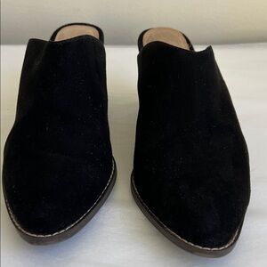 Old Navy Black Women's Suede Mules